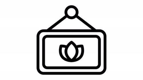animación de icono de línea de señal