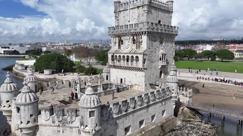 Belem Tower At Lisbon In Lisbon District Portugal.