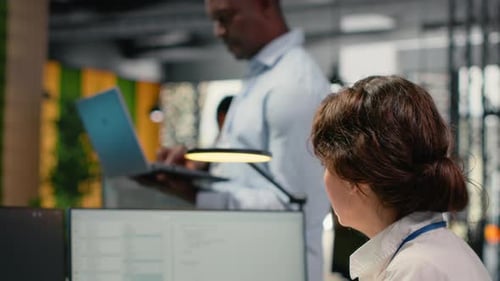 System Administrators Working in AI Startup Training Predictive Models