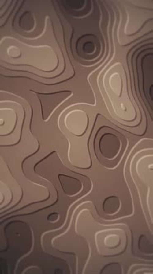 Vertical Video - Topographical Map Morphing Shapes Abstract Background