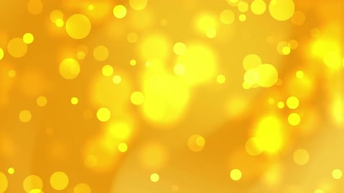 Abstract Golden Bokeh Particles Light Loop