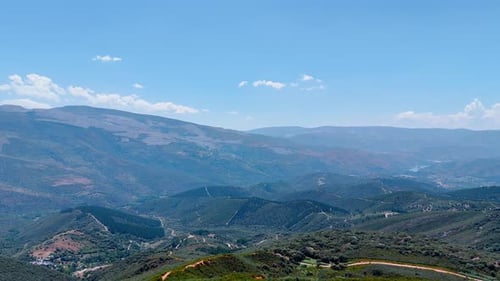 Splendid vast mountainous landscape on sunny daytime. Fantastic view of the wilderness