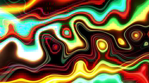Abstract Fluid Glowing Wavy Lines Background