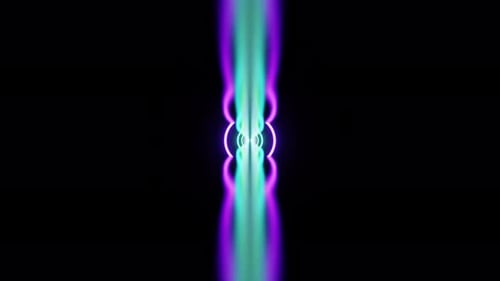 New Purple Cyan Green Neon Tunnel Vj Loop Background Animation