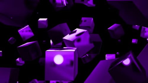 Geometric Cube Shapes Loop 3d Animation Background