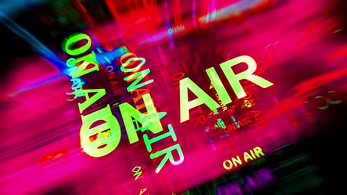 On air symbol seamless loop