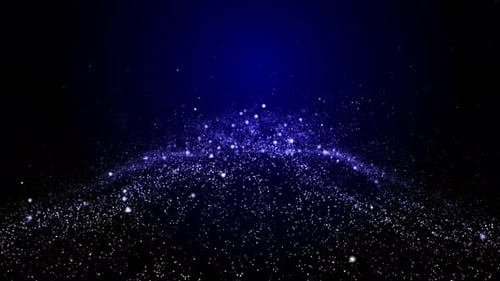 Abstract Blue Particles Background Loop