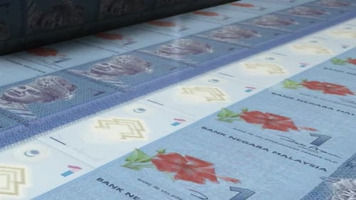 Animated Production of Malaysian Ringgit Banknotes