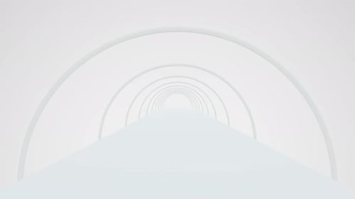 Fondo brillante de animación sin interrupciones en forma de arco blanco