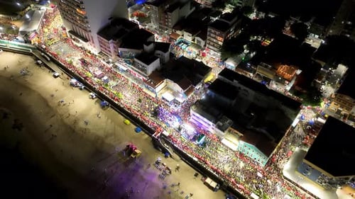 Festa de
carnaval em Salvador, na Bahia, Brasil. Paisagem de carnaval.