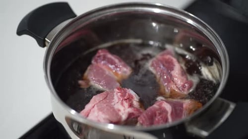 Boiled pork spare ribs