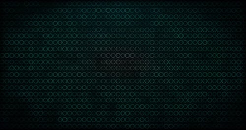 Animated Glowing Blue Geometric Circles Grid Loop Background