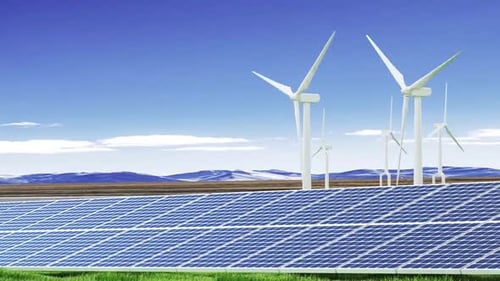 Concept of Clean Renewable Green Energy, Energy Efficiency