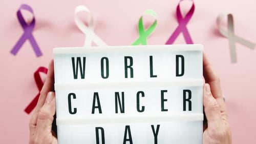 World Cancer Awareness Day Sign
