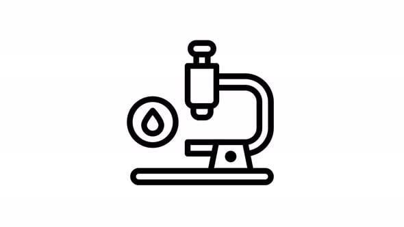 Animation Microscope Lab Icon, Elements Motion Graphics ft. microscope ...