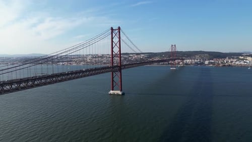 Cityscape of Lisbon with April 25 Bridge ,Portugal 20