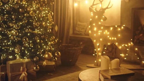 Christmas and New Year interior decoration