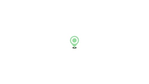 Minimalist Location Pin Icon Drop Animation