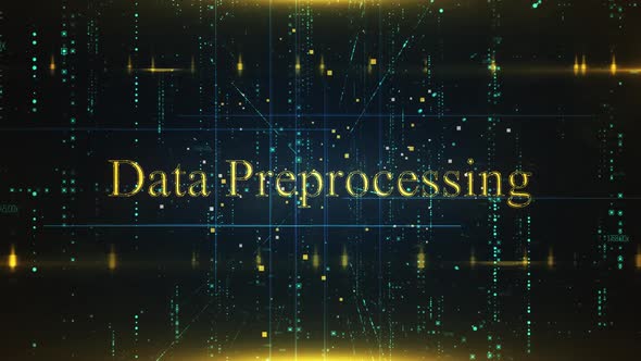 Data Preprocessing Word On Technology Background, Backgrounds Motion ...