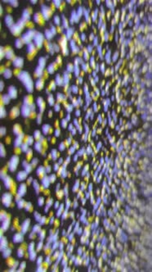 Angled View of Analog TV Static Noise Flickering