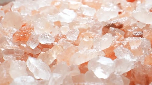 Crystalized Himalayan Pink Salt Close Up
