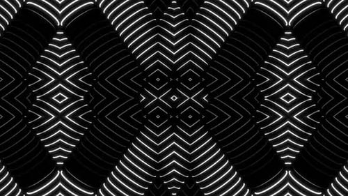 Des motifs lumineux abstraits dynamiques pulsent avec énergie et mouvement