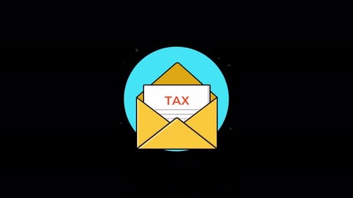 Animated Flat Design Envelope Opening With Document Reveal