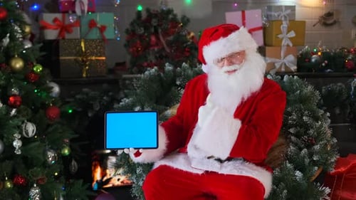 Cool Santa offers to place a link to an advertisement for Christmas sales on the screen