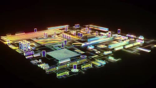 Tecnologia de placa-mãe CPU Gpu Computador digital Ai Chip Industry Introdução Capaz de Loop Seamless