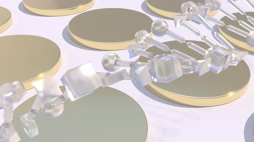 Glass DNA Medicine Research Science Concept Intro Able to Loop Seamless