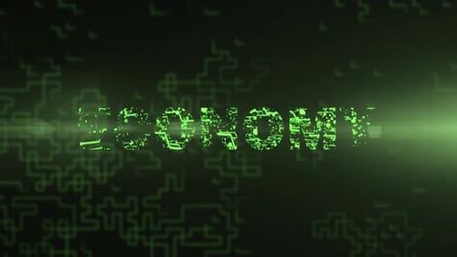 Economy - Digital Text Animation