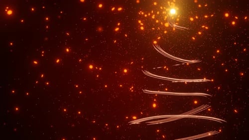 Festive Light Trail Christmas Tree Reveal