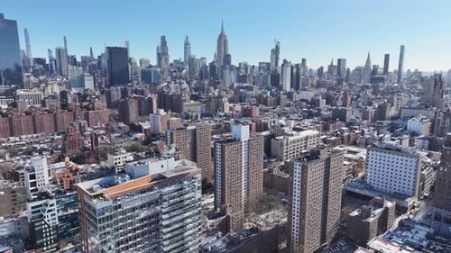 Downtown New York At Manhattan In New York United States.