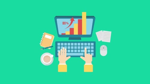 Business Growth 2D Motion Graphics Animation