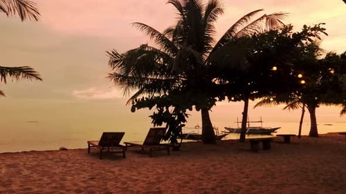 Tropical Beach Landscape Timelapse