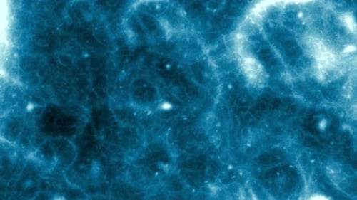 Abstract Blue Organic Network Energy Loop Background