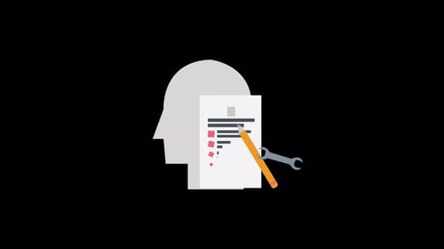 Animated Flat Design for Thinking and Problem Solving