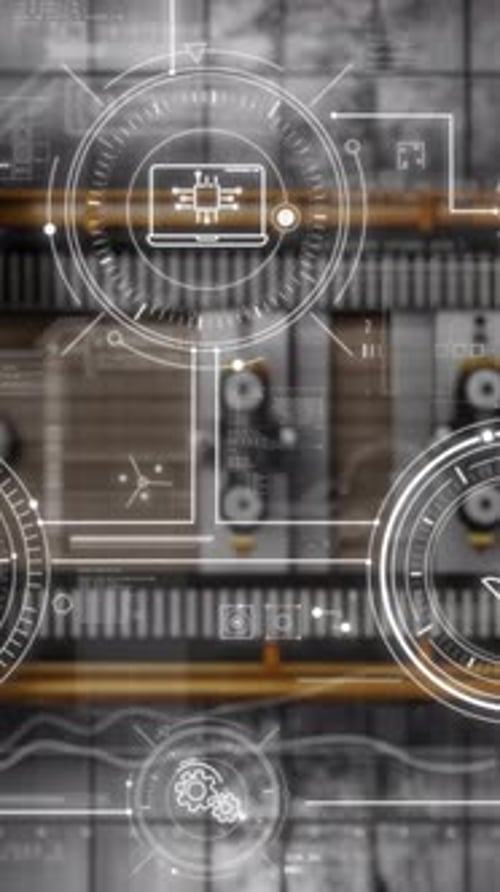 Intelligente Fabrik mit künstlicher Intelligenz und maschinellem Lernen