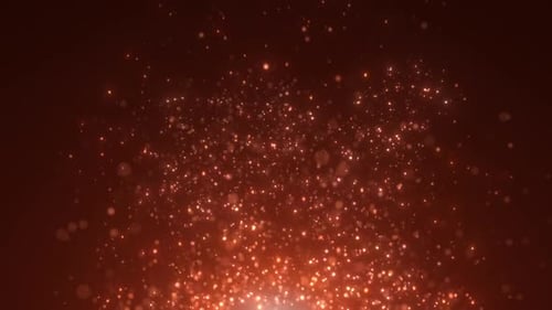 Rising Glowing Particles Loop