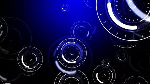Technology Blue Background Loop