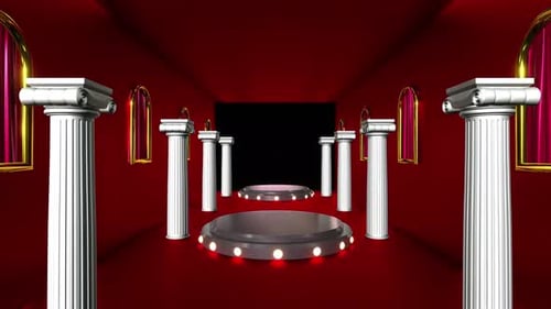 Curtain Pillar 01 4k
