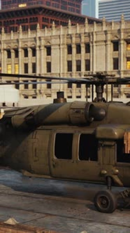 Military Helicopter in New York City