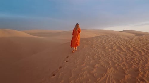 red dress in desert Desert Safari Tour with #PlatinumHeritage in Dubai