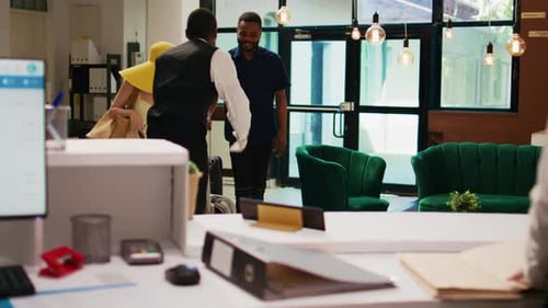 Receptionist Providing Luxury Service