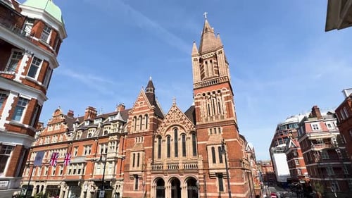 London Mayfair Red Brick Building