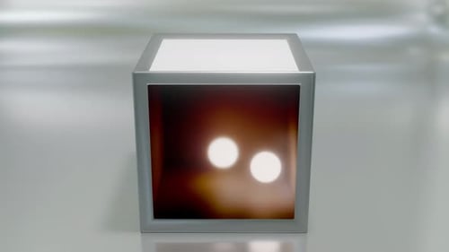 3D Loop Portal Cube Animation