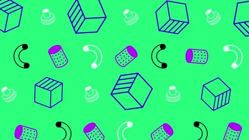 Color Random Seamless Pattern Loop Background