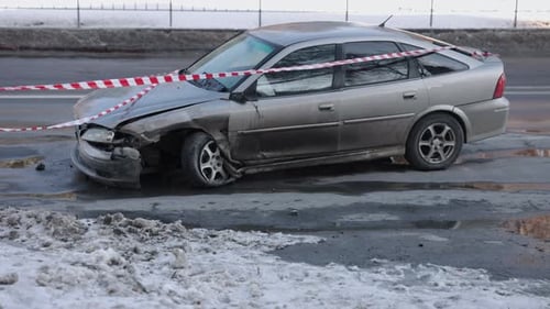 Car Crash Car Damage Accident Scene