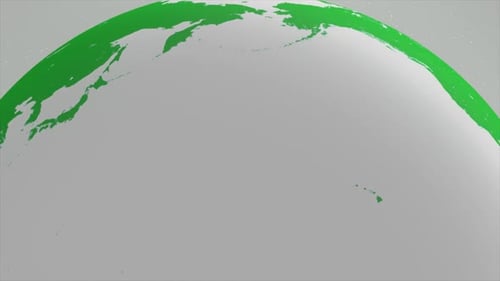 Seamless Rotating 3D Earth Globe Animation Loop