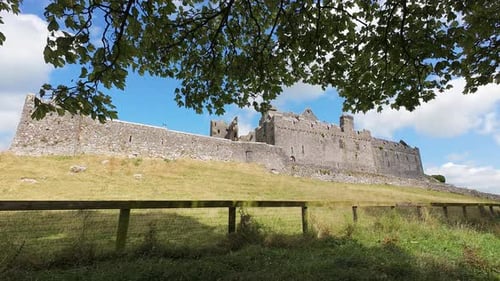 Ireland Epic Locations Imposing view of The Rock Of Cashel Tipperary From The trail from the town on